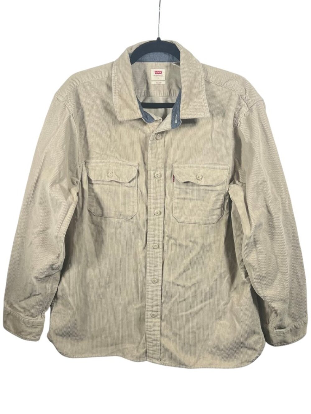 Levis Shirt Mens Jackson Worker Relaxed Fit Overshirt Large Corduroy Shacket